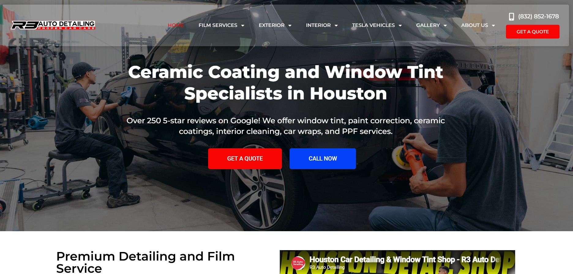 R3 Auto Detailing website