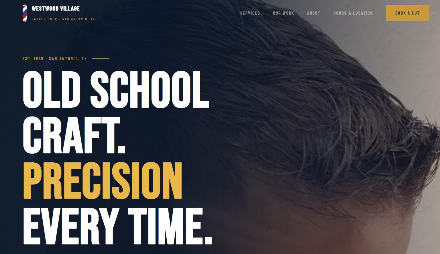 Westwood Village Barber Shop website