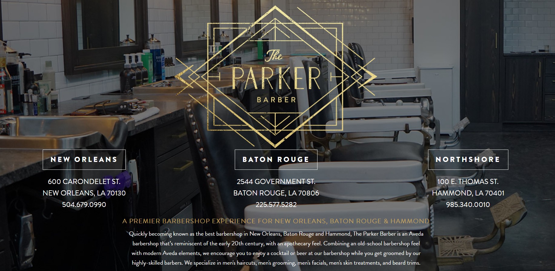 The Parker Barber website