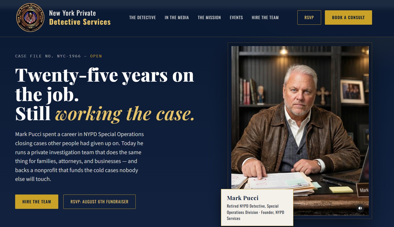New York Private Detective Services website