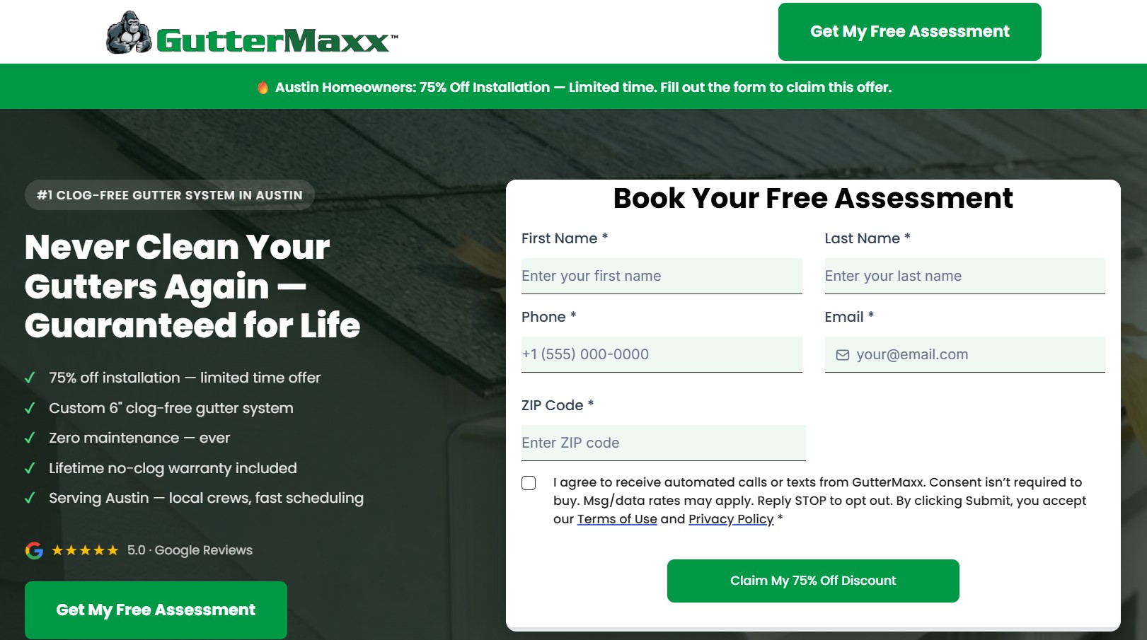 GutterMaxx website
