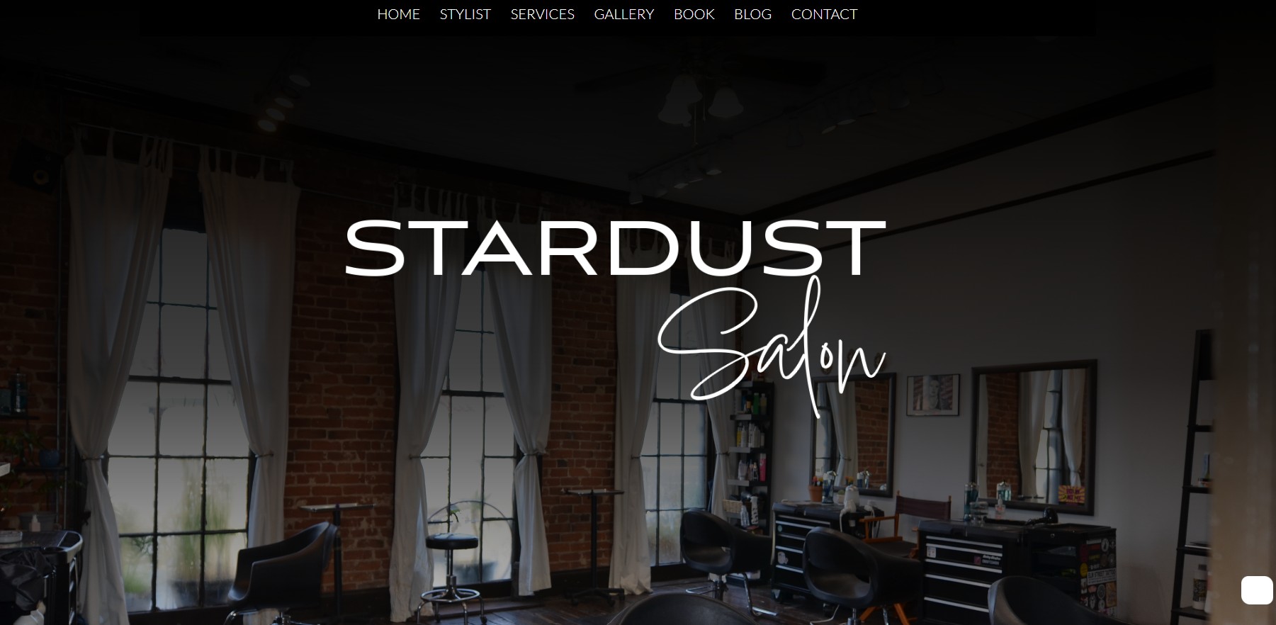 Stardust Salon website