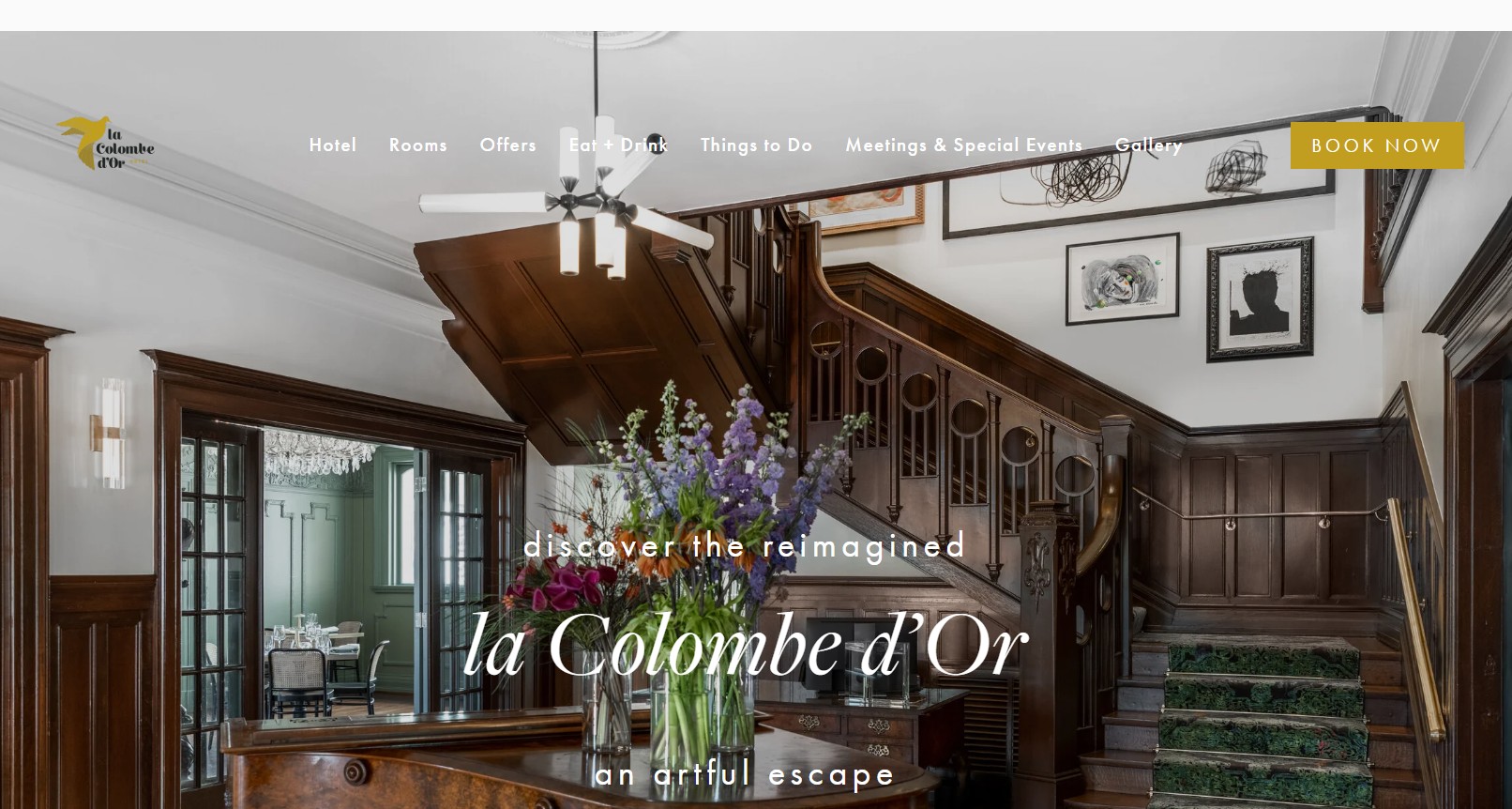 La Colombe d'Or hotel website