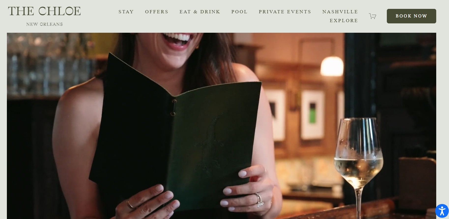 The Chloe hotel website