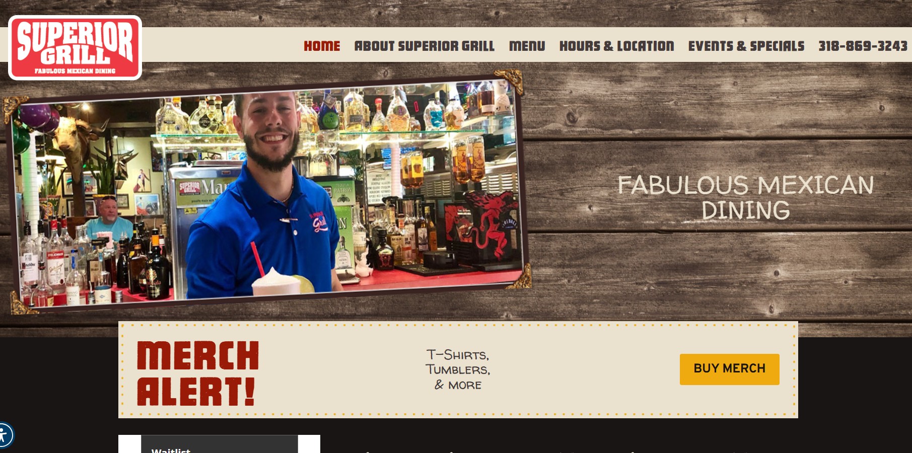 Superior Grill website