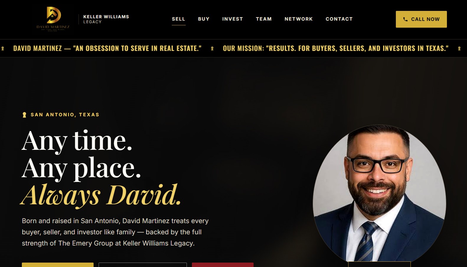 David Martinez Keller Williams realtor website