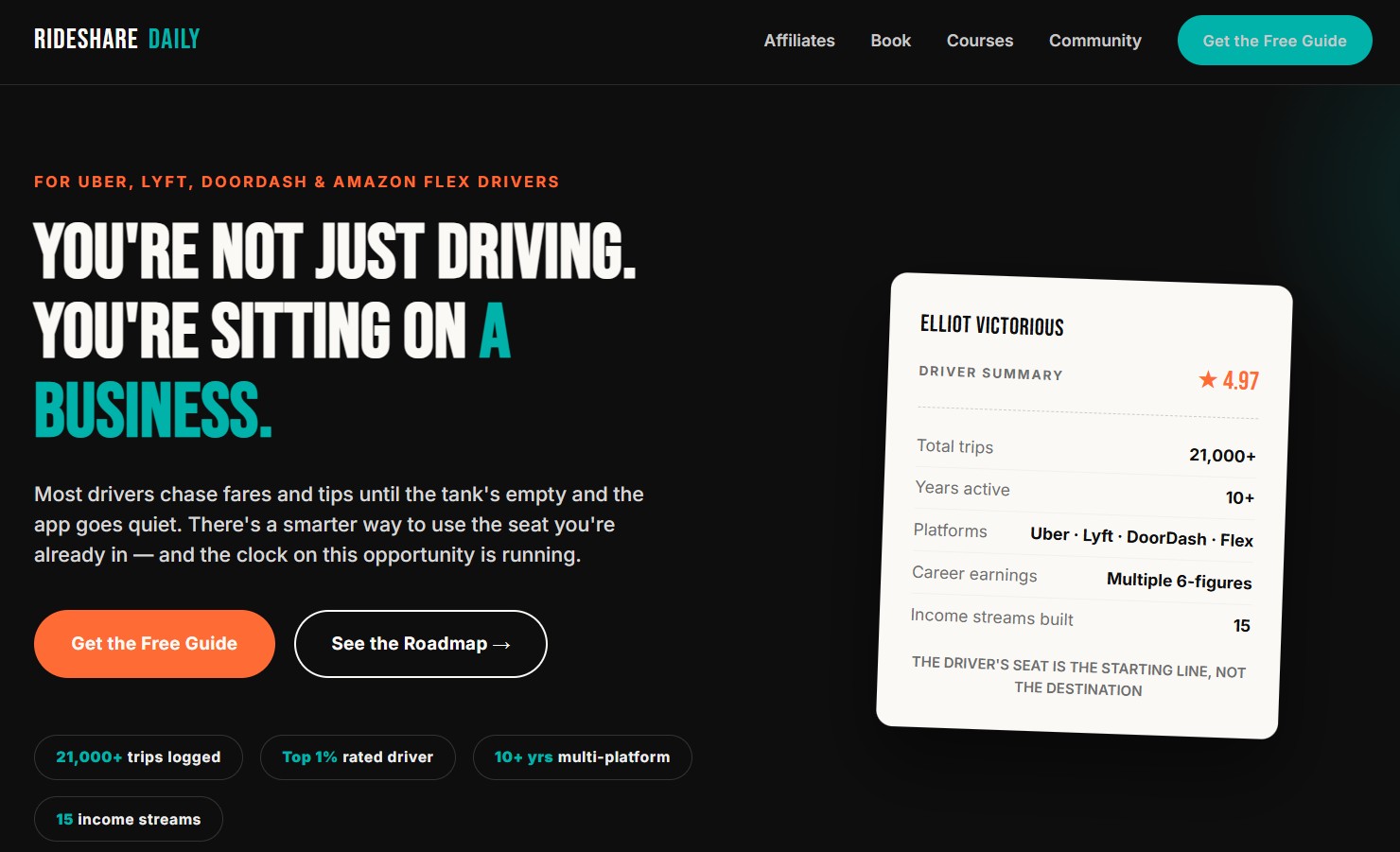 RideshareDaily website