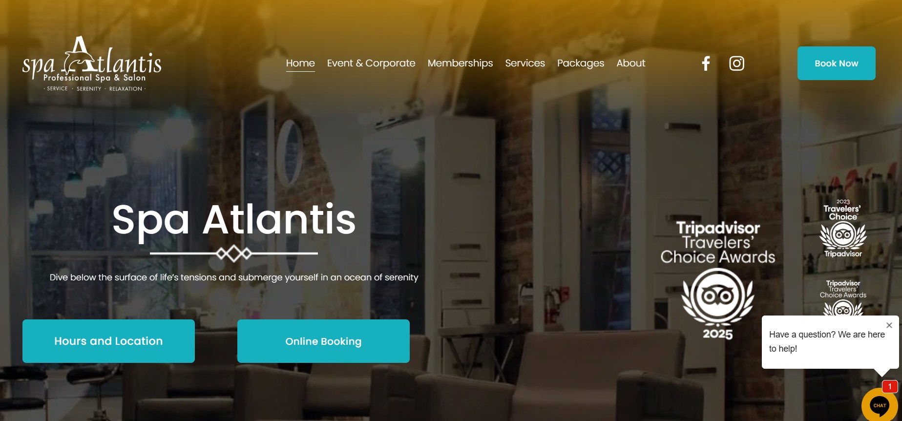 Spa Atlantis website