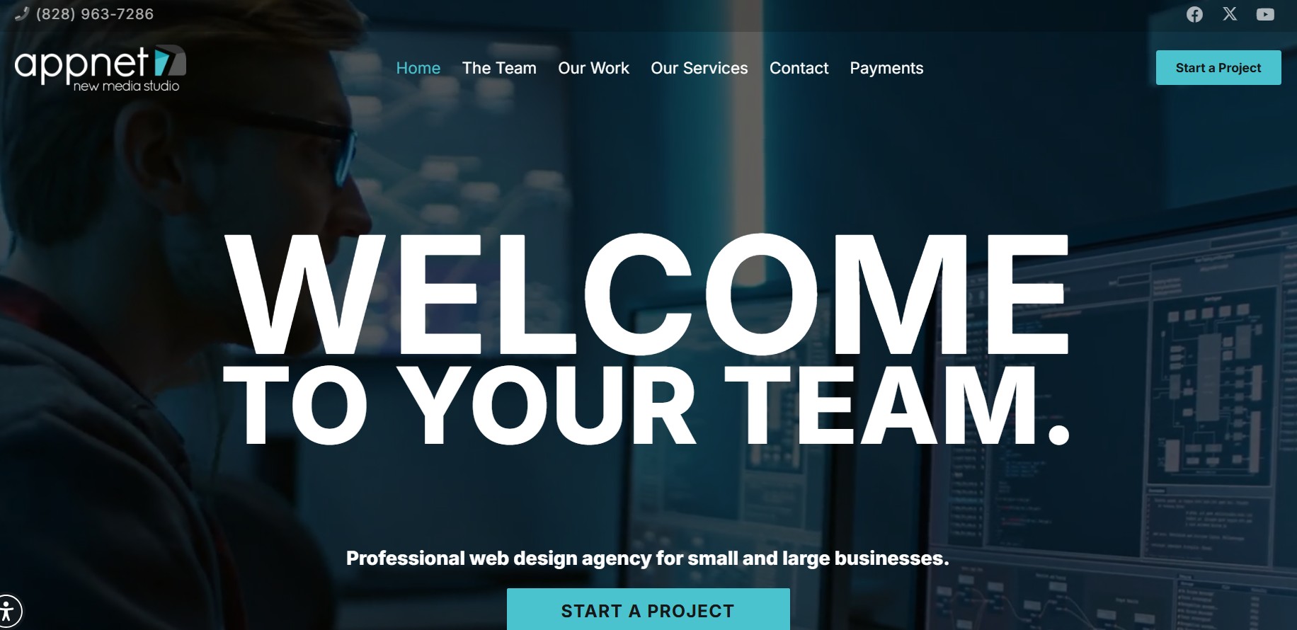 Appnet New Media Studio website